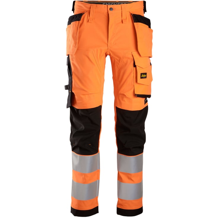 Snickers AllroundWork håndværkerbukser 6243, Hi-Vis Orange/Sort, 60