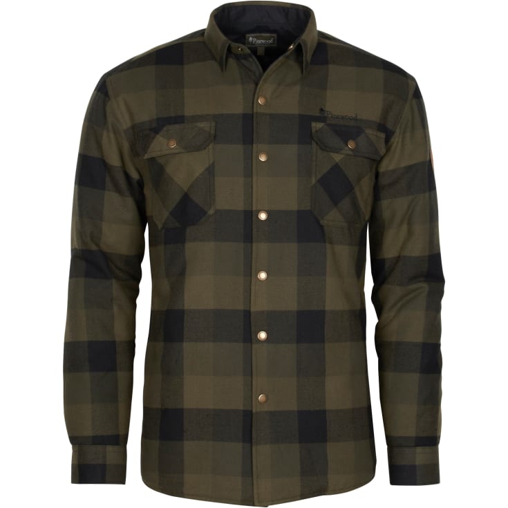 Pinewood Canada Classic 2.0 foret skovmandsskjorte, Grøn/Sort, L