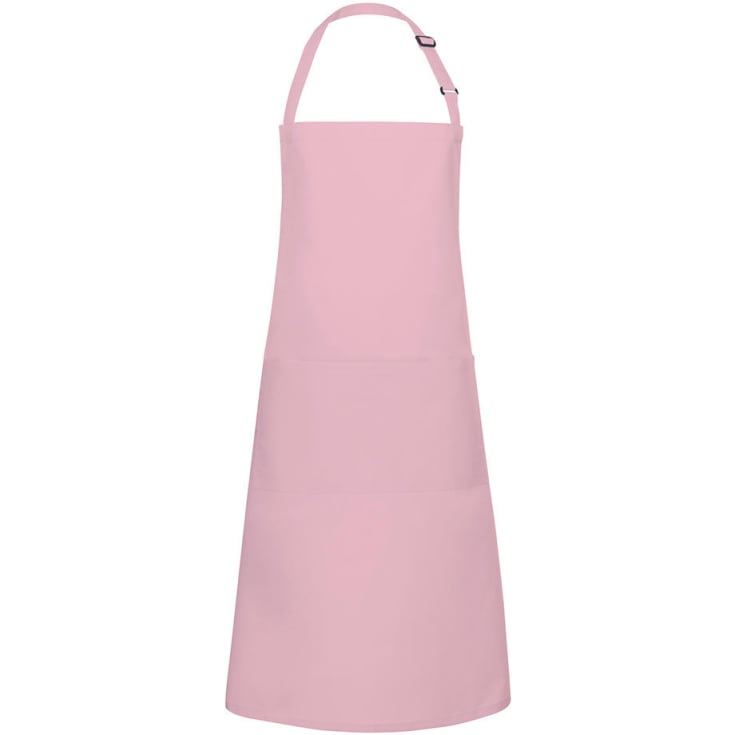 Karlowsky Basic smækforklæde med lommer, Rosa, ONESIZE