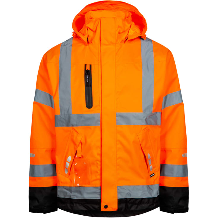 Lyngsøe skaljakke, Hi-Vis Orange/Sort, 5XL