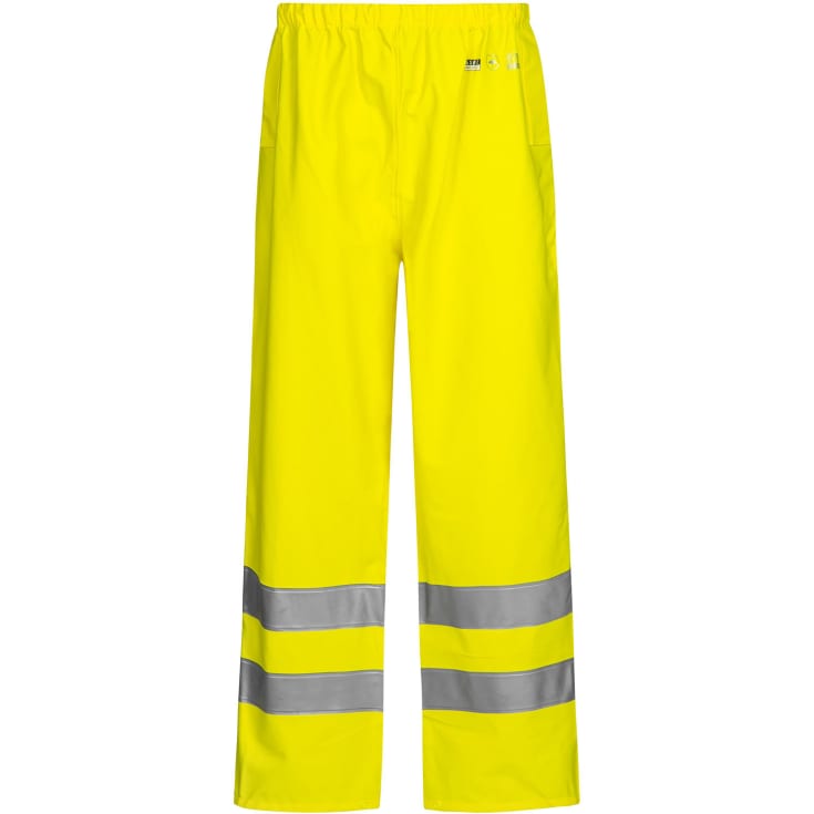 Lyngsøe PU/PVC regnbukser, Hi-Vis Gul, M