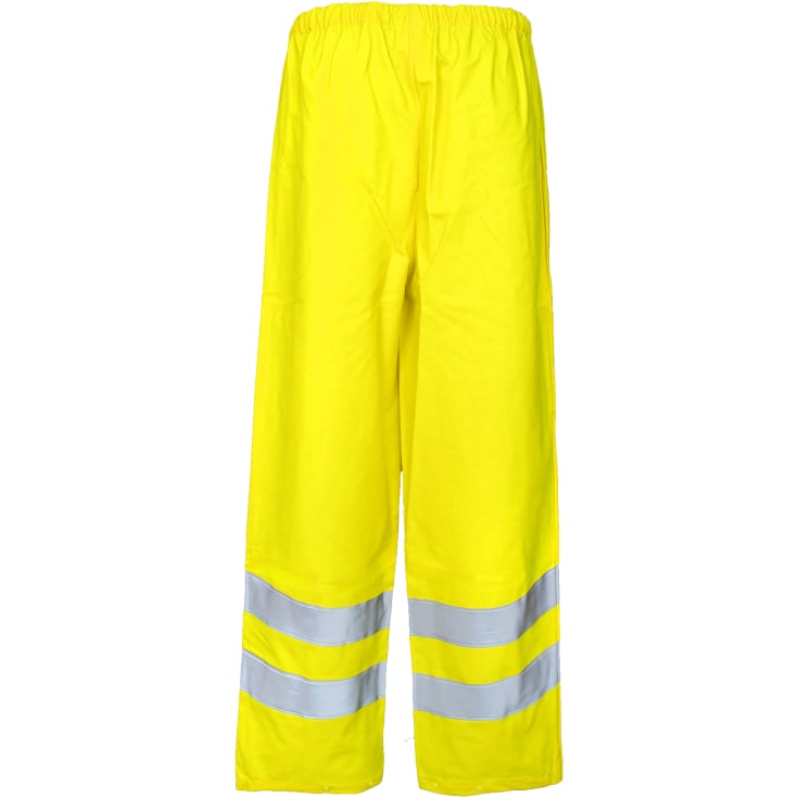 Lyngsøe PU/PVC regnbukser, Hi-Vis Gul, M