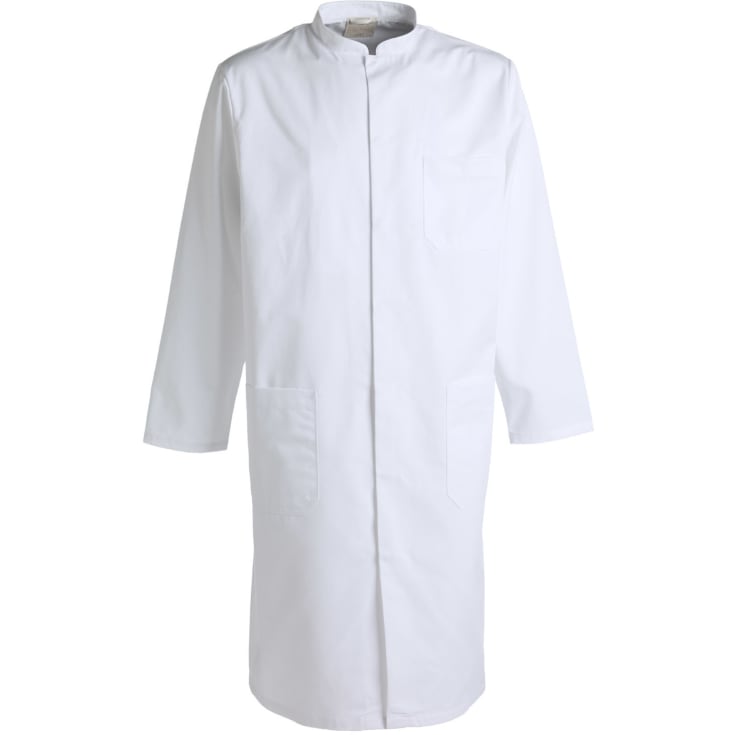 Nybo Workwear Heartbeat  kittel med kinakrave, Hvid, XL
