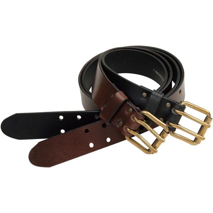 Pinewood læderbælte 40mm, Sort, 115 CM