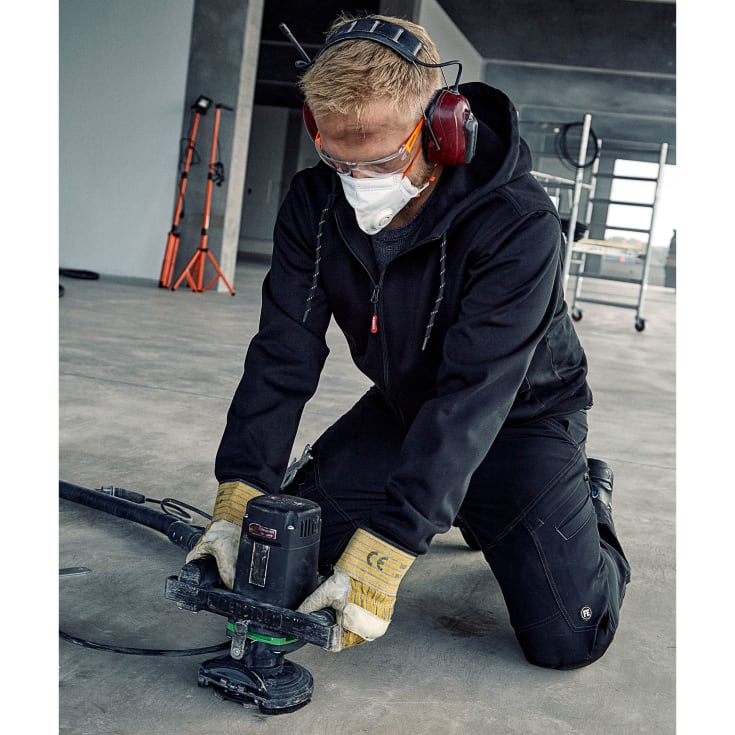 Engel X-treme arbejdsbukser Full stretch, Sort, 84