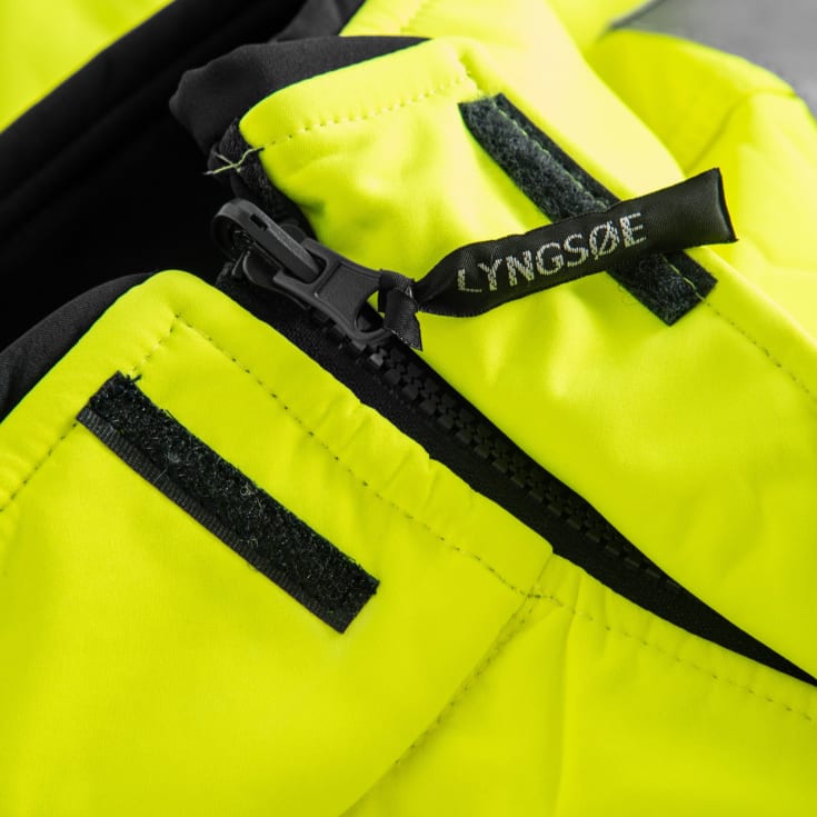 Lyngsøe Multinorm softshelljakke, Hi-vis Gul/marineblå, 3XL
