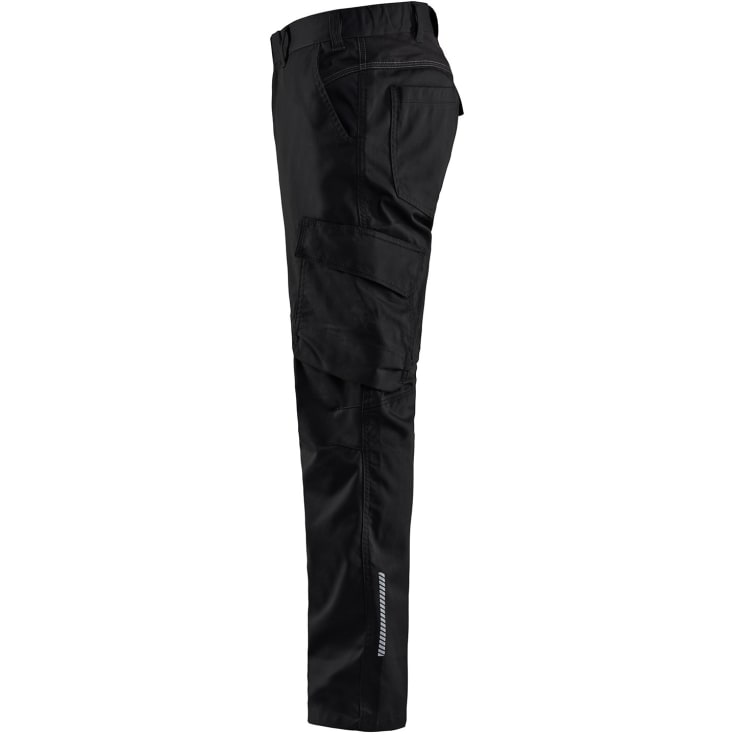 Blåkläder Workwear 1444 servicebukser med 2-vejs stretch, sort, str. D124