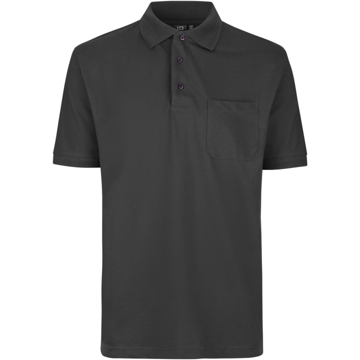 ID PRO Wear Polo T-shirt med brystlomme, Koksgrå, 2XL