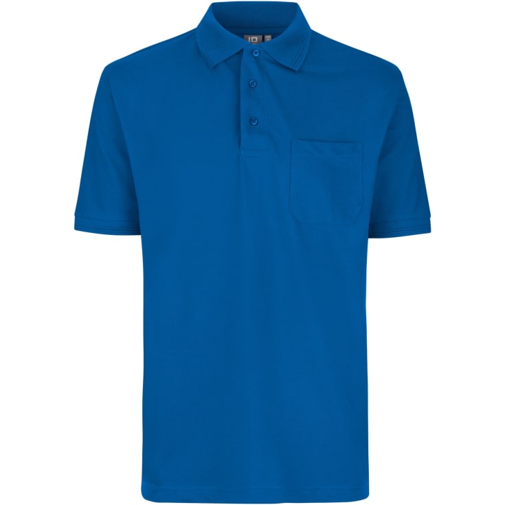 ID PRO Wear Polo T-shirt med brystlomme, Azure, L