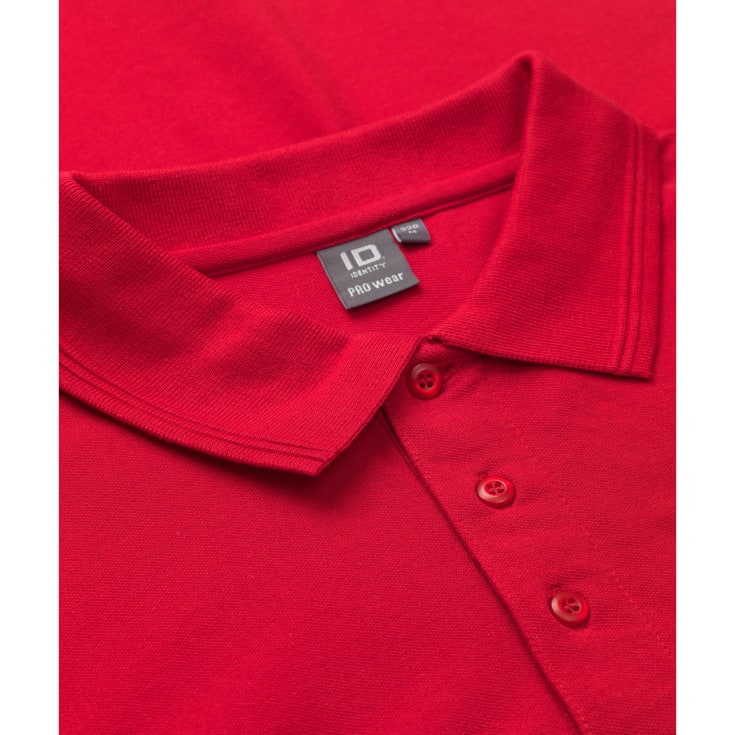 ID PRO Wear Polo T-shirt med brystlomme, Rød, L