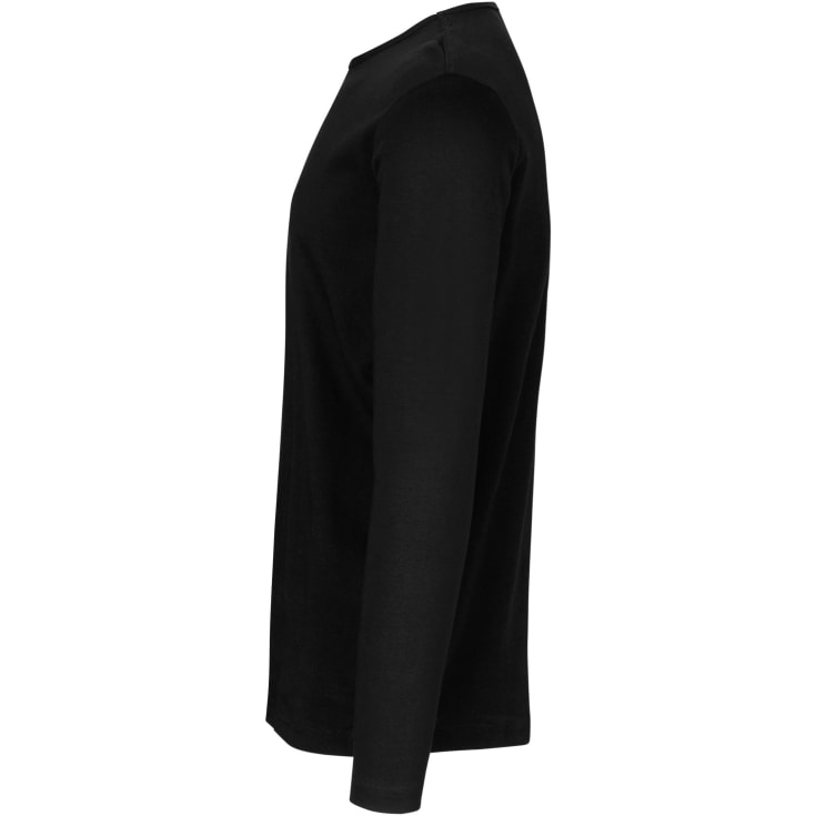 ID Interlock langærmet T-shirt, Sort, S