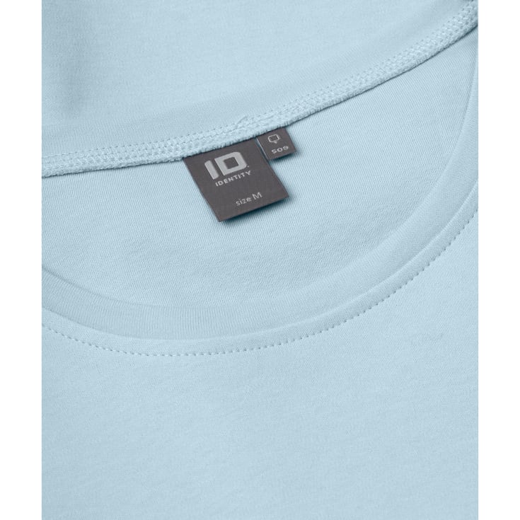 ID Interlock langærmet dame T-shirt, Light blue, S