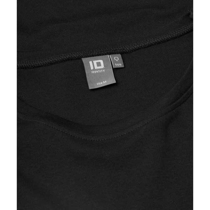ID Interlock langærmet dame T-shirt, Sort, XL