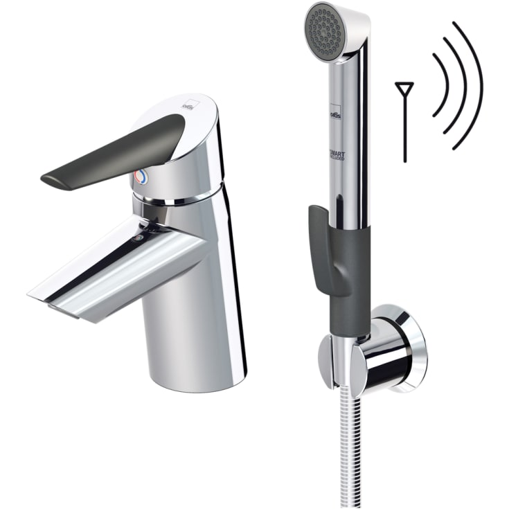 Oras Optima servantbatteri, krom