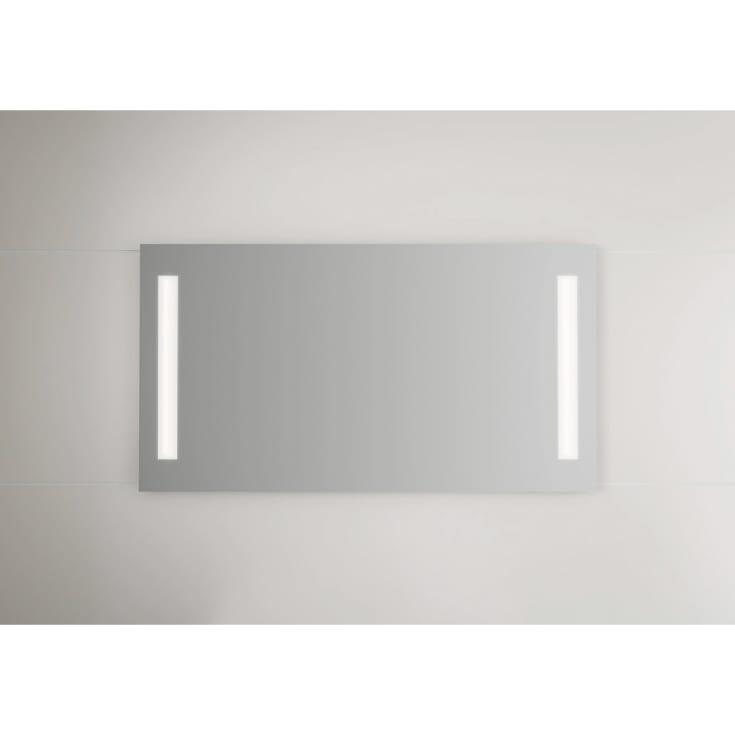 Linn Bad Hilde speil med sidelys, 120x65x3,5 cm