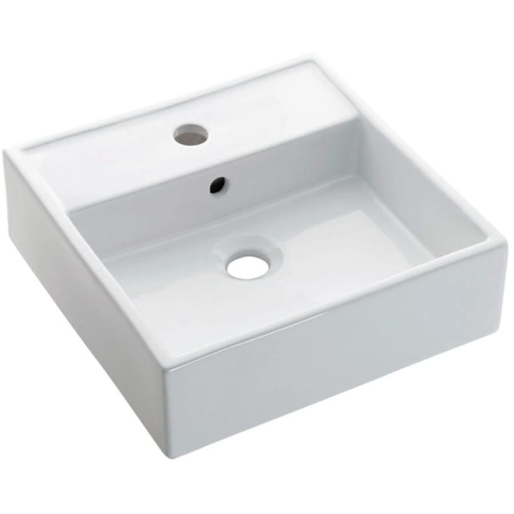 Bathco Gomera toppmontert servant, 39x39 cm, hvit