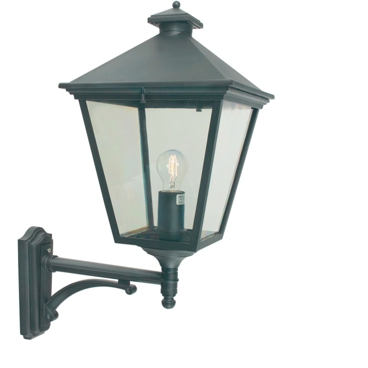 Norlys London taklampe, LED max 11W, klart glass, sort