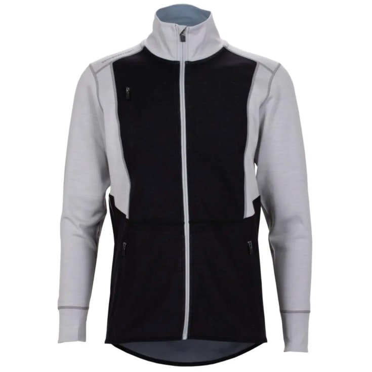 Bekken & Strøm Majavatn 2L merino jakke, unisex, str. S, sort/grå