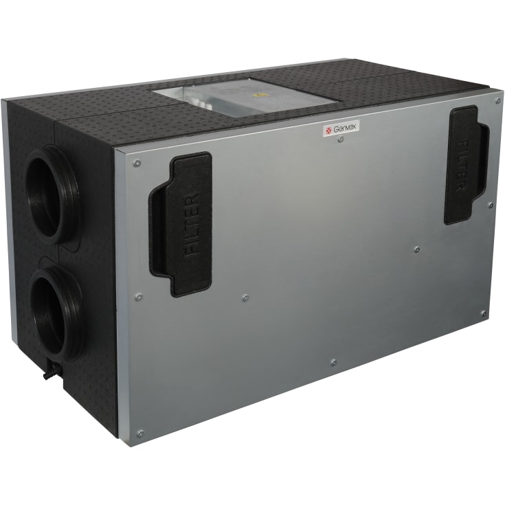 Genvex ECO 300 V FV ventilasjonsaggregat med varmegjenvinning, forvarme, Ø160 mm