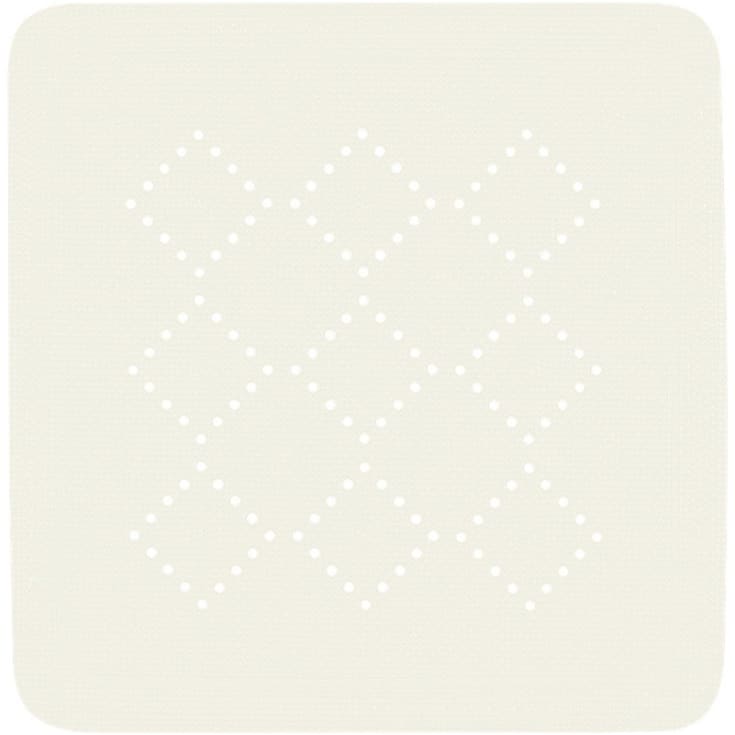 Spirella skridsikker måtte, 55x55 cm, hvid