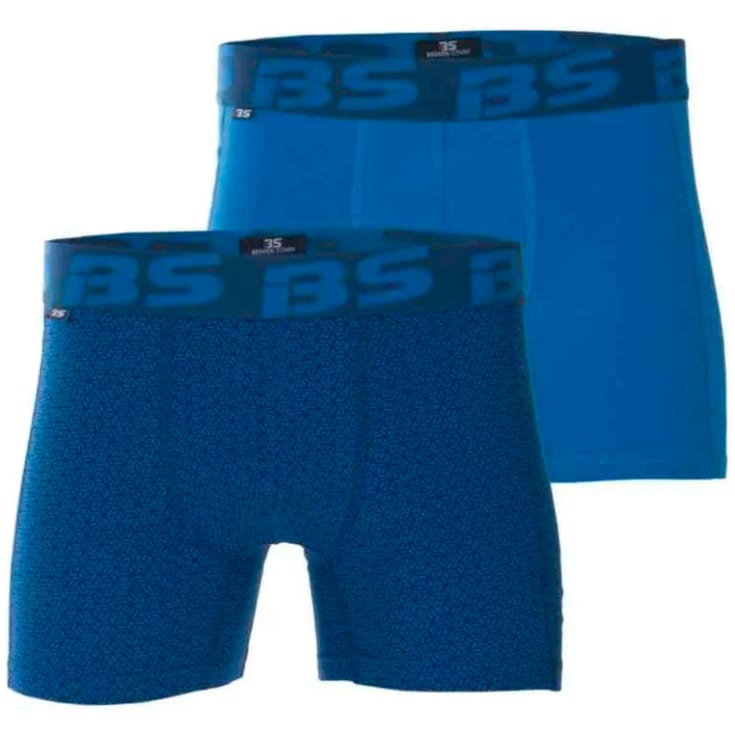 Bekken & Strøm Skrukkelia boxershorts, unisex, str. L, blå