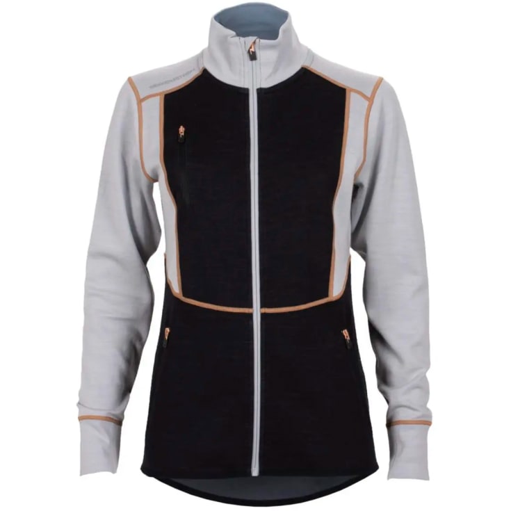 Bekken & Strøm Majavatn 2L merino jakke, dame, str. L, sort/grå
