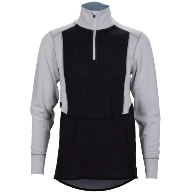 Bekken & Strøm Polo Majavatn 2L undertrøye, unisex, str. M, sort/grå