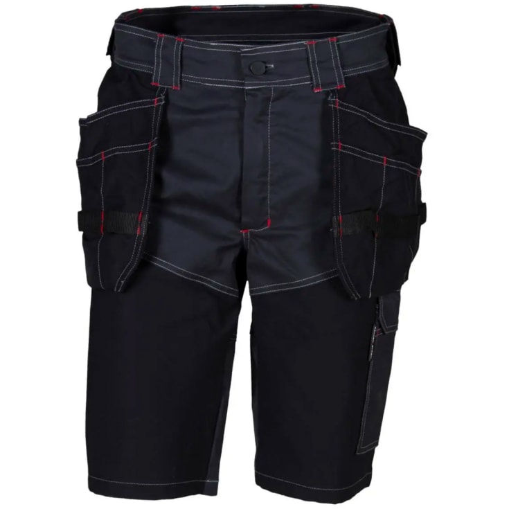 Bekken & Strøm håndverksshorts Drevsjø 4-veis stretch, unisex, str. 44, grå/sort
