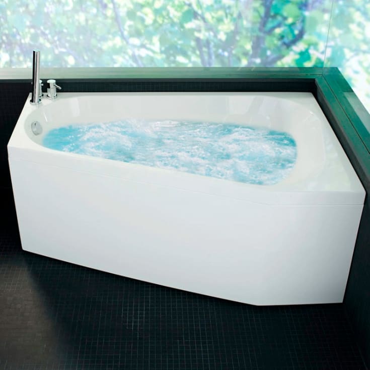 Westerbergs Motion 160L Executive boblebad, 1580x1000 mm, venstre, akryl, hvit