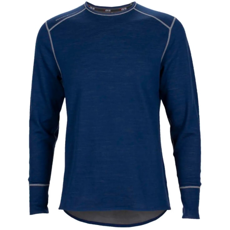 Bekken & Strøm Majavatn 2L merino undertrøye, unisex, str. XS, blå