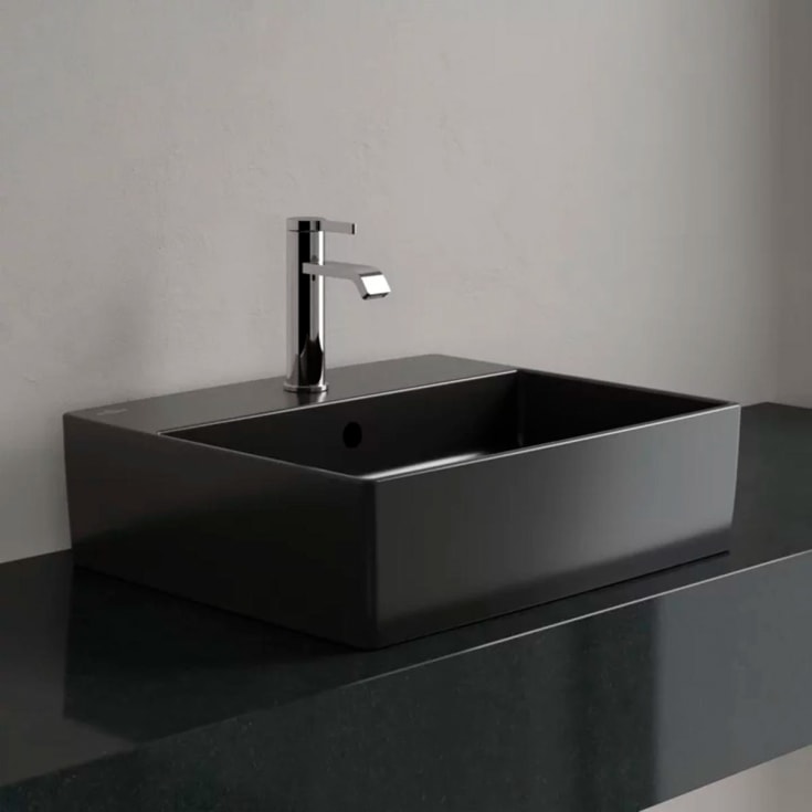 V&B Memento 2.0 toppmontert servant, 498x420 mm, pure black