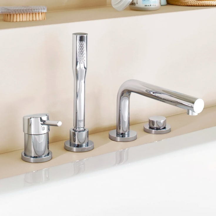 Grohe Concetto badekarbatteri med dusjsett, krom