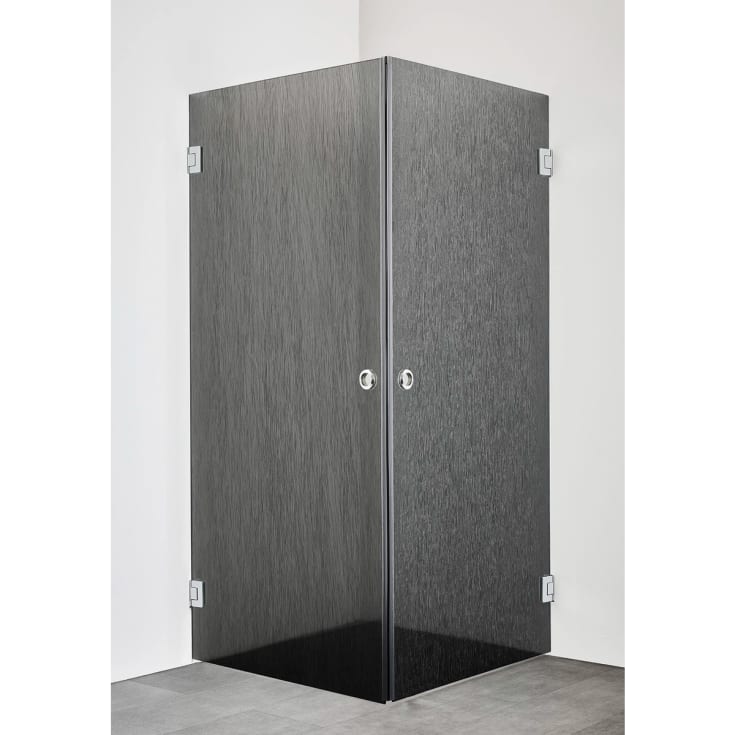 Hafa Infinity dusjhjørne, 80x80 cm, styren glass, krom profil