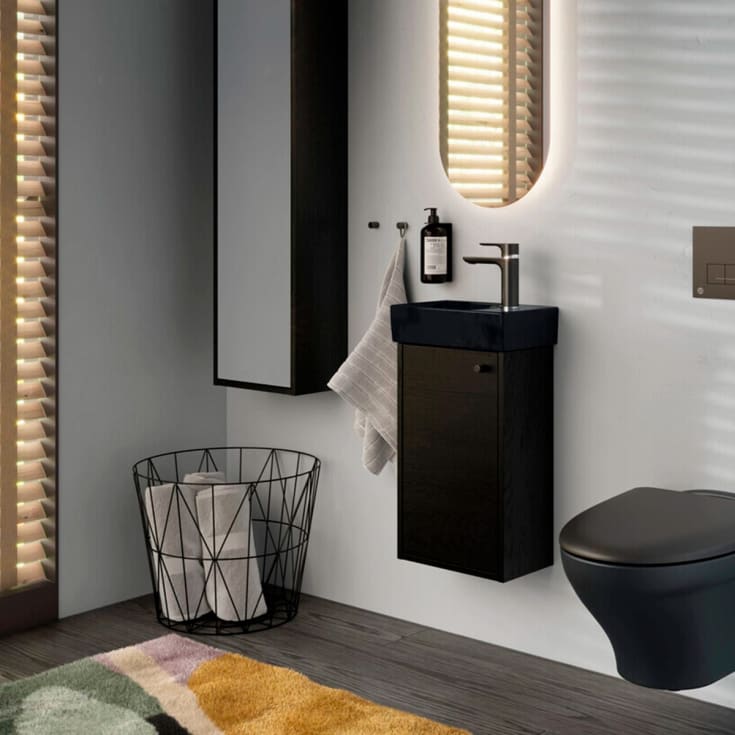 Gustavberg Artic møbelpakke, 62x36 cm, svart ask