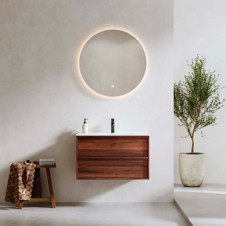 Bathlife Charm servantskap, 81x46 cm, hvit valnøtt