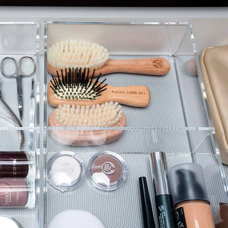 Korsbakken skuffeinndeler plexiglass sett for 60 cm skuff