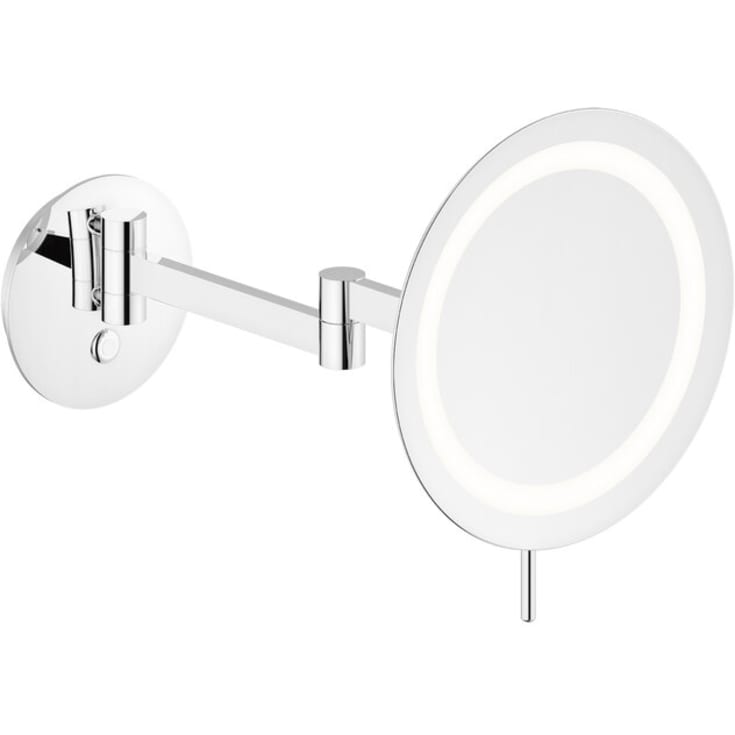 Damixa Zen makeupspejl med lys, Ø23 cm, krom