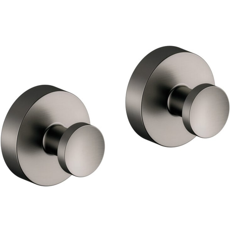 Damixa Zen håndklædekrog, 2 stk., børstet sort krom