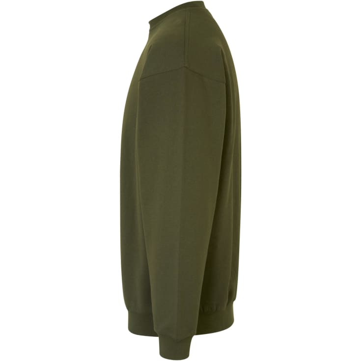 ID Game collegegenser, olivengrønn, str. 4XL