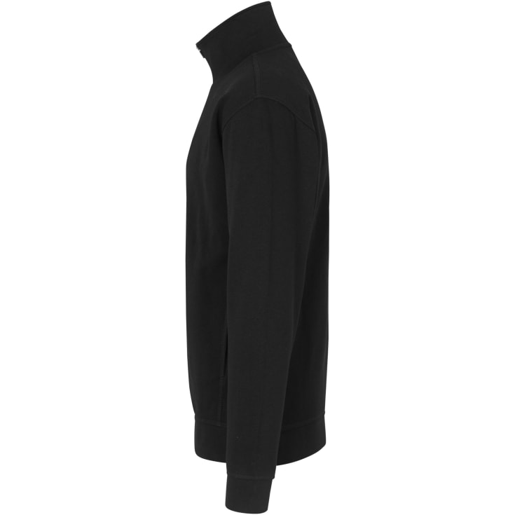 ID sweat cardigan, Sort, 3XL