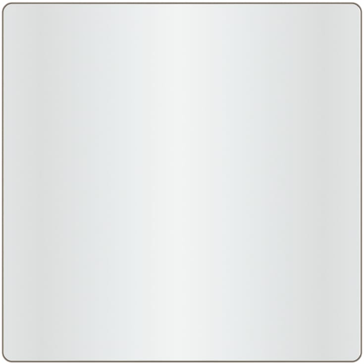 Loevschall Refine spejl, bruneret messing, 80x80 cm