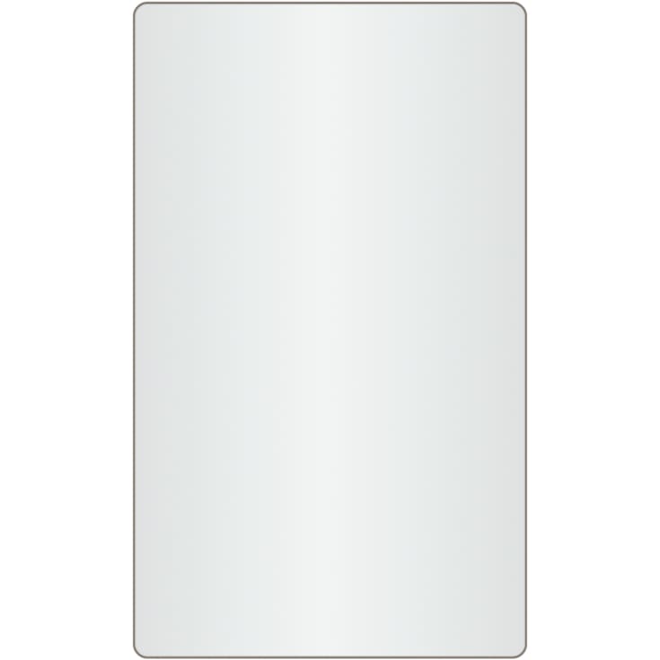 Loevschall Refine spejl, bruneret messing, 60x100 cm