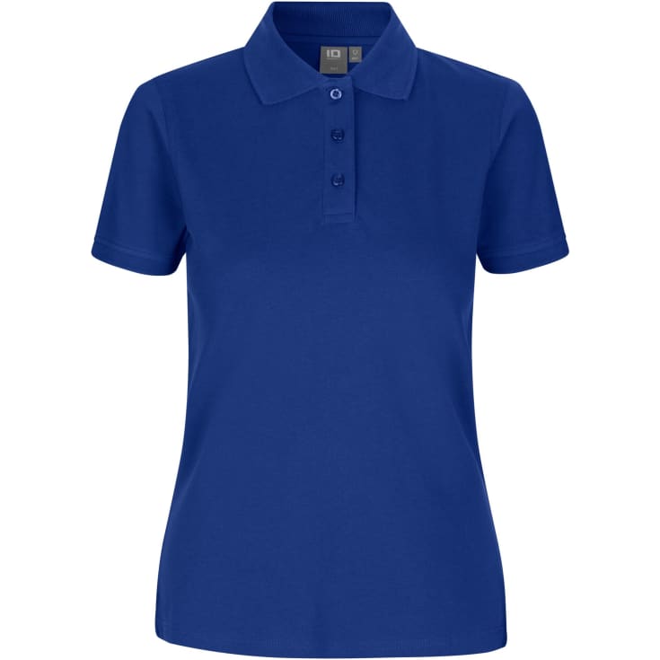 ID dame Pique Polo T-shirt med stretch, Kongeblå, 3XL