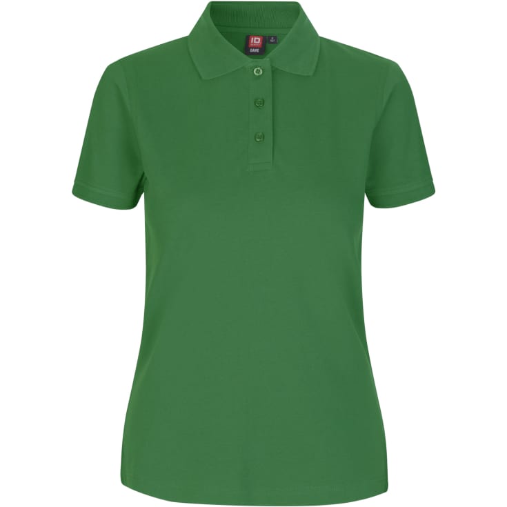 ID dame Pique Polo T-shirt med stretch, Grøn, M