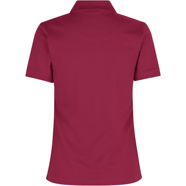 ID dame Pique Polo T-shirt med stretch, Cerise, 2XL