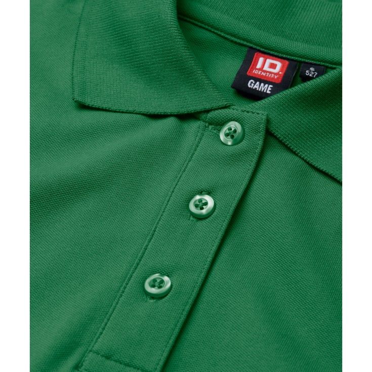 ID dame Pique Polo T-shirt med stretch, Grøn, M