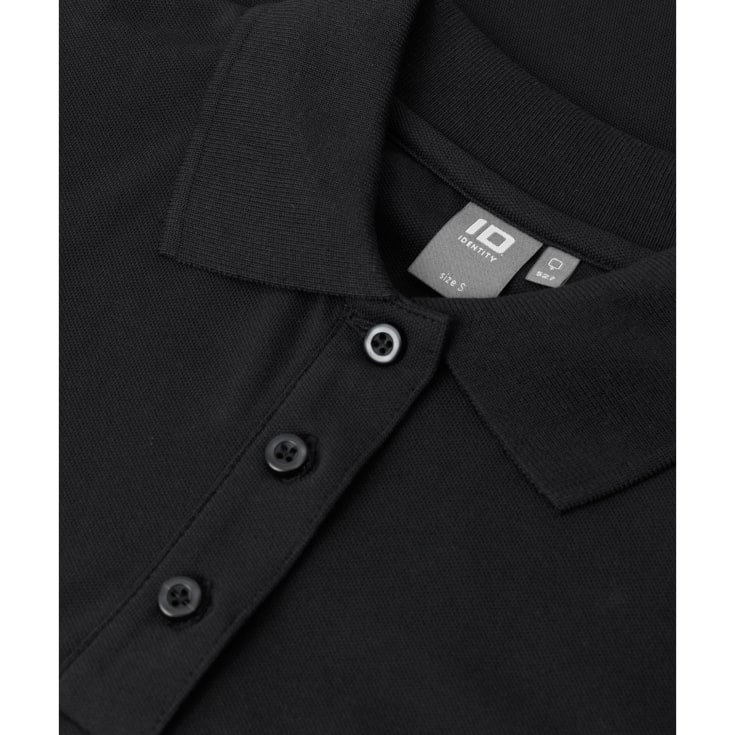 ID dame Pique Polo T-shirt med stretch, Marine, 2XL