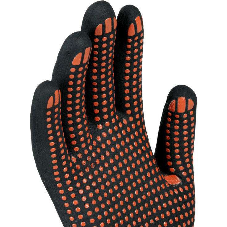 OX-ON Flexible Advanced 1901 arbejdshandsker med dotter, Rød/Sort, 6