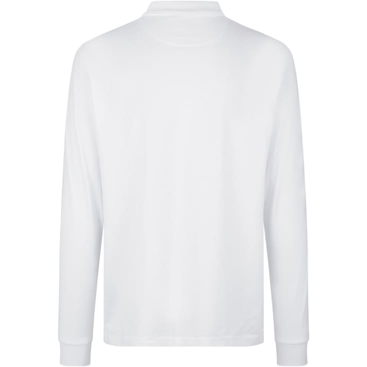 ID PRO Wear langærmet Polo T-shirt, Hvid, 2XL