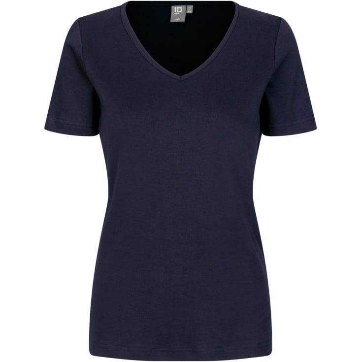 ID Interlock dame T-shirt, Marine, S